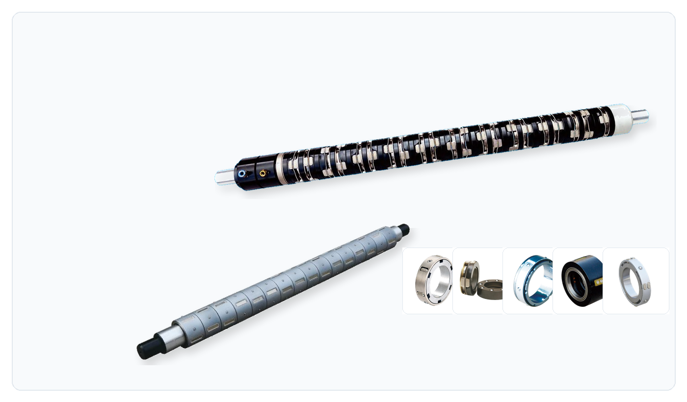 Slip shaft and slip ring differential winding components