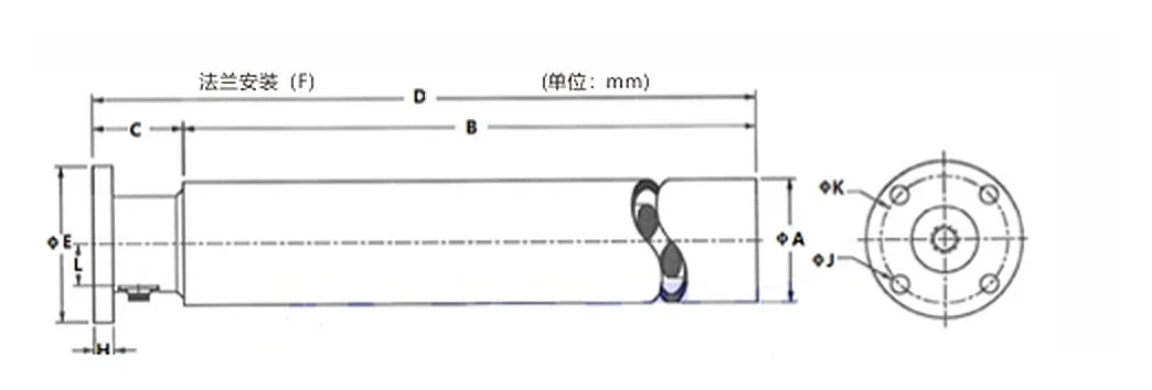 LX100A Cantilever Tension Sensor dimension drawing